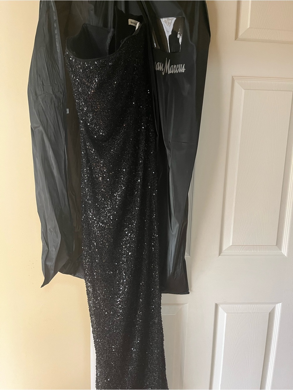 Simkhai Black Sequin Maxi Dress - Elegant Evening Gown